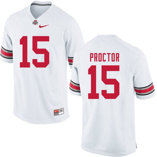 Ohio State Buckeyes #15 Josh Proctor Men Stitch Jersey White